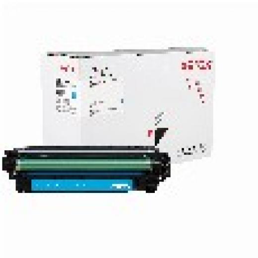 TON Xerox Cyan Toner Cartridge equivalent to HP 504A for use in Color LaserJet CP3525, CM3530 (CE251A)