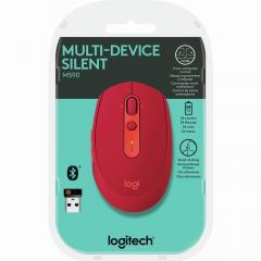 Logitech M590 Silent Bluetooth Optisch red