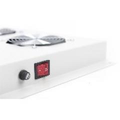 NWSZ Dachlüftereinheit Digitus für Unique Serverschränke 4 Lüfter, Schalter, Thermostat, 552 m³ zirk./h, Farbe Grau (RAL 7035)
