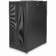 Serverschrank 19 26HE Digitus 1260x600x1000 mm, Farbe black (RAL 9005), perforierte Tür