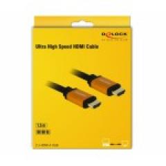 HDMI (ST-ST) DeLOCK 1,5m 3D Ethernet 8K 60Hz Black