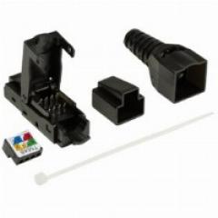 Feldkonfektionierbarer RJ45 Steckverbinder Cat.6A 10GE, ungeschirmt, EconLine LogiLink