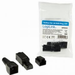 Feldkonfektionierbarer RJ45 Steckverbinder Cat.6A 10GE, ungeschirmt, EconLine LogiLink