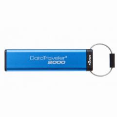 STICK 4GB USB 3.1 Kingston DataTraveler 2000 verschlüsselt Blue