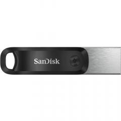 STICK 64GB USB 3.0 SanDisk iXpand Go Apple Lightning black/silver