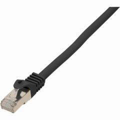 Patchk.CAT7/6a S/FTP 3m black RJ45 Halogenfrei (LSZH)