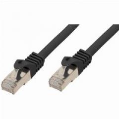 Patchkabel CAT7/6a S/FTP 10m black RJ45 Halogenfrei (LSZH)