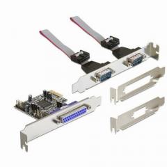 seriell PCIe 2x + 1x parallel DeLock