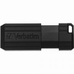 STICK 16GB USB 2.0 Verbatim StorenGo PinStripe Black