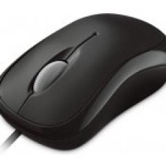 Microsoft Kabel Basic Optical Mouse black