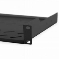 NWSZ Fachboden 19 1HE Digitus zum Festeinbau perforiert, Farbe black (RAL9005), bis zu 15 kg, 45x483x250 mm