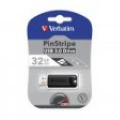 STICK 32GB USB 3.0 Verbatim StorenGo PinStripe Black