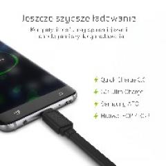 KAB USB > USB-C (ST - ST) 0,25m Green Cell Black