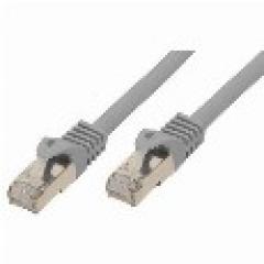 Patchkabel CAT7/6a S/FTP 0,5m grey RJ45 Halogenfrei (LSZH)