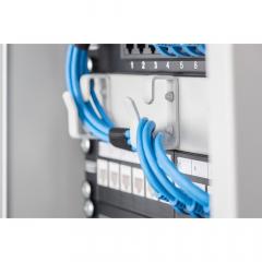 NWS Wandschrank 10 6HE 254mm Digitus Farbe Grau (RAL 7035) Glastür