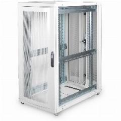 Serverschrank 19 26HE Digitus 1260x600x1000 mm, Farbe Grau (RAL 7035), perforierte Tür