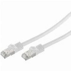 Patchk.CAT7/6a S/FTP 0,5m white RJ45 Halogenfrei (LSZH)