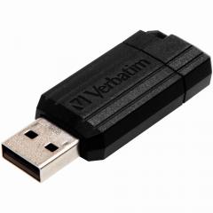 STICK 64GB USB 2.0 Verbatim StorenGo PinStripe Black