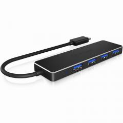HUB 4Port ICY BOX SuperSpeed passiv Black
