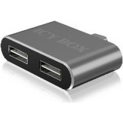 2 Port USB 2.0 Type-A mit USB Type-C™ Host Anschluss ICY BOX