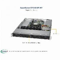 Barebone Server 1 U Single 3647 4 Hot-swap 3.5 600W Platinum SuperServer 5019P-WT