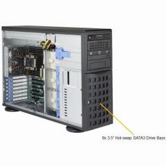 Barebone Server 4 U/Tower Dual 3647 8 Hot-swap 3.5 1280W Redundant Platinum SuperServer 7049P-TRT