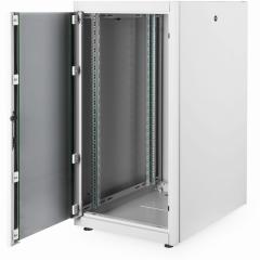 Netzwerkschrank freistehend 19 22HE Digitus 1125x600x800 mm, Farbe Grau (RAL 7035), mit Glasfronttür